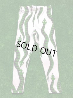 画像1: mini rodini PYTHON LEGGING グリーン