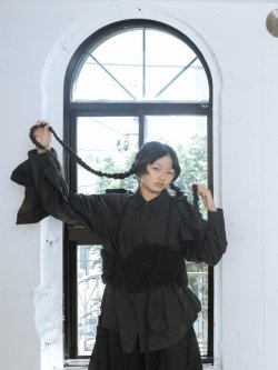 画像3: franky grow ALAN KNIT BUSTIER　ブラック