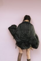 他の写真3: franky grow GURUGURU QUILT RIBBON BOMBER JACKET　ブラック　レディース