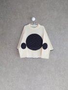 他の写真1: franky grow BEAR QUILTING DOTS PONCHO L/S TEE　アイボリー