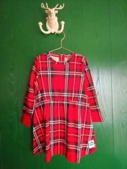 画像1: mini rodini CHECK DRESS