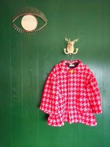 franky grow NO NAME HOUNDSTOOTH JQ COAT  レッド＊ピンク