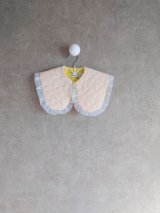 franky grow BEAR QUILTING FRILL BIG COLLAR  ピンク（※つけ襟のみの販売）