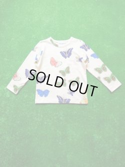 画像1: mini rodini BUTTERFLIES LS TEE