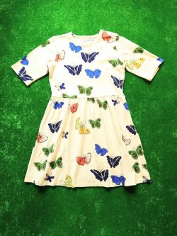 画像1: mini rodini BUTTERFLIES DRESS