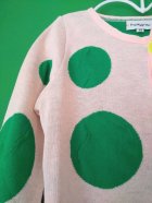 他の写真2: franky grow RANDOM DOTS KNIT CARDIGAN ピンク＊グリーンDOTS