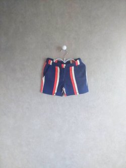 画像1: mini rodini STRIPE SWEATSHORTS ブルー