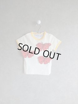画像1: mini rodini BUTTERFLIES T-SHIRT  オフホワイト