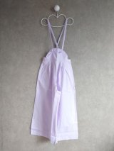franky grow AIRY WADE OVERALLS DYED パープル  キッズ・レディースサイズ