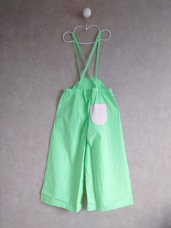 画像2: franky grow AIRY WADE OVERALLS DYED グリーン  キッズ・レディースサイズ