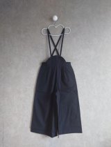 franky grow AIRY WADE OVERALLS DYED ブラック  キッズ・レディースサイズ