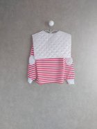 他の写真2: franky grow REMOVABLE QUILTING SAILOR COLLOR L/S TEE　ホワイト＊レッドBORDER-ホワイト