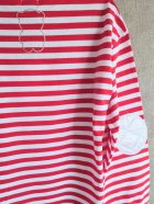 他の写真3: franky grow REMOVABLE QUILTING SAILOR COLLOR L/S TEE　ホワイト＊レッドBORDER-ホワイト