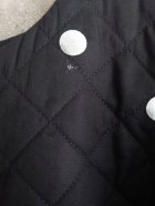 他の写真3: franky grow WAVE CUT SLEEVES QUILTING JACKET　ブラック＊シルバーDOTS