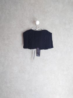 画像2: franky grow ALAN KNIT DETACHABLE COLLAR　ブラック