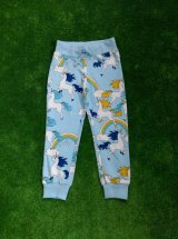 mini rodini UNICORN SWEATPANTS ライトブルー