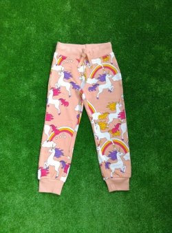 画像1: mini rodini UNICORN SWEATPANTS ピンク