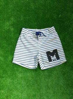 画像1: mini rodini STRIPE SWIMSHORTS ブルー