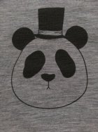 他の写真1: mini rodini PANDA WOOL LS TEE グレー