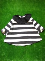 franky grow YARN DYEING BORDER PLEATS DRESS レディース・キッズサイズ