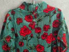 他の写真2: mini rodini Roses Velour Sweater 　グリーン