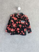 mini rodini Roses Velour Sweater 　ブラック