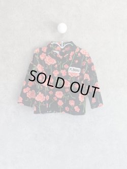 画像1: mini rodini Roses Velour Sweater 　ブラック