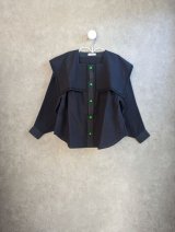 franky grow SAILOR COLLAR BROUSE DYED　ブラック