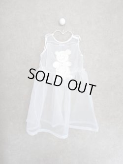 画像1: franky grow TAPE EMBROIDERY TULLE DRESS　ホワイト