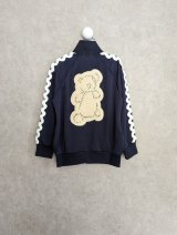 franky grow KUMA EMBROIDERY PATCH TRACK JACKET　ネイビー