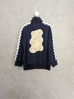 画像1: franky grow KUMA EMBROIDERY PATCH TRACK JACKET　ネイビー