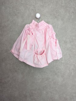 画像2: franky grow LETTER RANDOM HOLE SKIRT　ピンク　キッズ・レディース