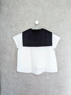 画像2: franky grow WHT/BLK　SAILOR COLLAR PULLOVER　ホワイト