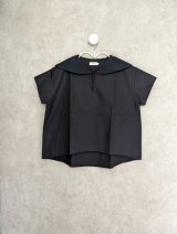 franky grow WHT/BLK　SAILOR COLLAR PULLOVER　ブラック　