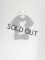 franky grow BEAR TAPE EMBROIDERY PRINT DOCKING TEE　ブラック　