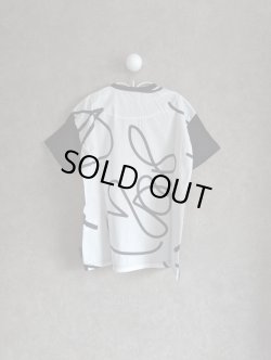 画像2: franky grow BEAR TAPE EMBROIDERY PRINT DOCKING TEE　ブラック　