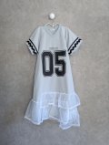franky grow UNIFORM DRESS #5　グレー＊ホワイト