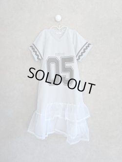 画像1: franky grow UNIFORM DRESS #5　グレー＊ホワイト
