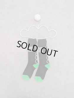 画像1: franky grow CONVEY THE WORDS SOCKS　ブラック