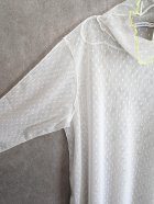 他の写真2: franky grow DOTS TULLE MELLOW SHEER HIGH-NECK TOPS　ホワイト