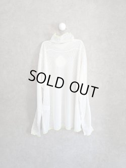 画像2: franky grow DOTS TULLE MELLOW SHEER HIGH-NECK TOPS　ホワイト