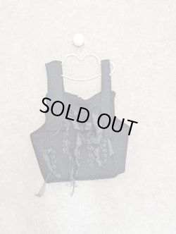 画像2: franky grow KNIT VEST　ブラック