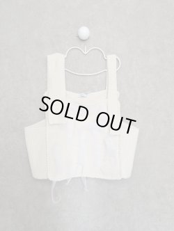 画像1: franky grow KNIT VEST　アイボリー