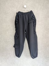 franky grow VORIOUS FRILL DOUBLE AIR PANTS　ブラック