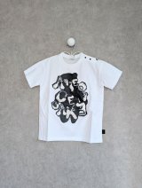 franky grow PUFF PRINTING ART TEE　ホワイト　キッズ