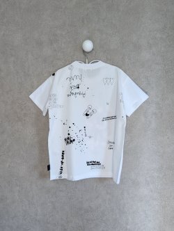 画像2: franky grow PUFF PRINTING ART TEE　ホワイト　キッズ