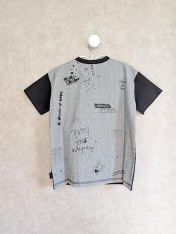 画像2: franky grow PUFF PRINTING ART TEE　ブラック　キッズ