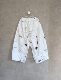 franky grow HAND-DRAWN Pt.WIDE MACKIN PANTS　ホワイト　キッズ・レディース