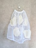 franky grow BEAR FEELS SOLID RIBBON ORGANDY　ホワイト　レディース