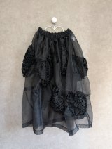 franky grow BEAR FEELS SOLID RIBBON ORGANDY　ブラック　レディース